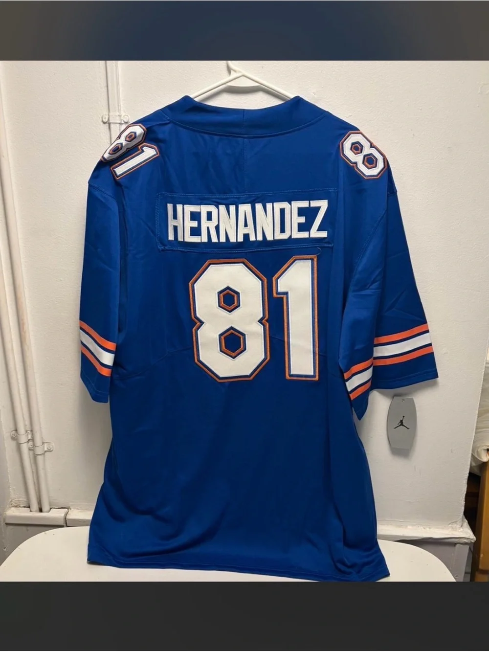 Florida Gators x Jordan x Aaron Hernandez #81 NWT blue football jersey men’s XL